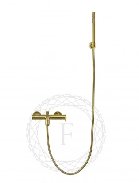 Смеситель для ванны с душем FILARETE Roun FL2120 (Золото матовый)