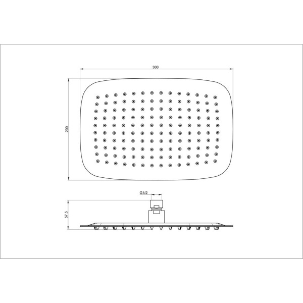Верхний душ WONZON & WOGHAND, Хром (WW-88DP03-CR)