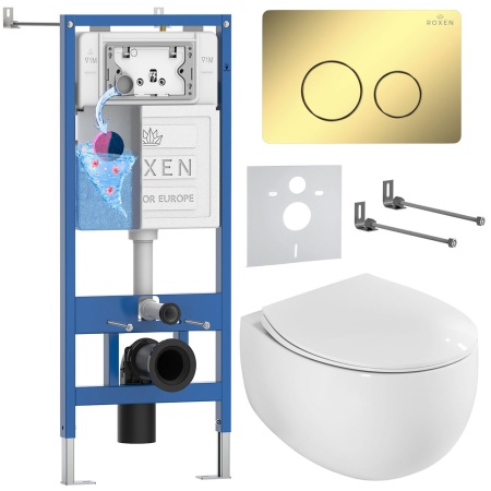 Комплект 6 в 1 RoxenBath StounFix Dual Fresh 868477 (состоит из: 710200, Steel 420260-CHG, 530170-01)