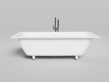 Ванна встраиваемая Salini ORLANDA AXIS KIT 190x80, S-Stone, матовый белый 103321M