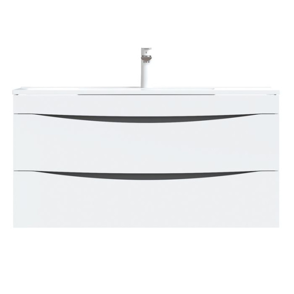 Тумба с раковиной IDDIS Cloud 100 подвесная белая CLO10W1i95K