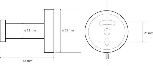 Крючок для полотенец Bemeta Omega 104106062