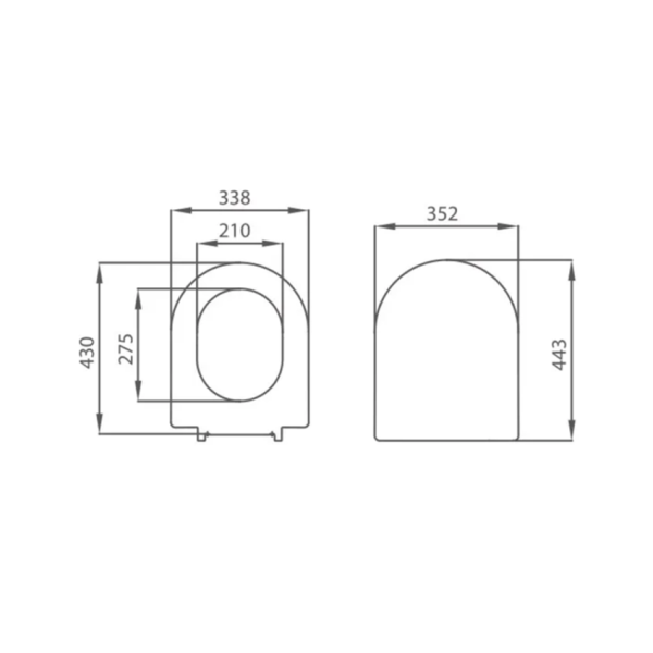 Сиденье для унитаза GRANTA DPL EO, S-DS-GRA-DL-t