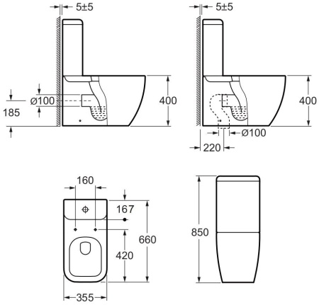 Сливной бачок Allen Brau Infinity 4.21002.20 белый глянец