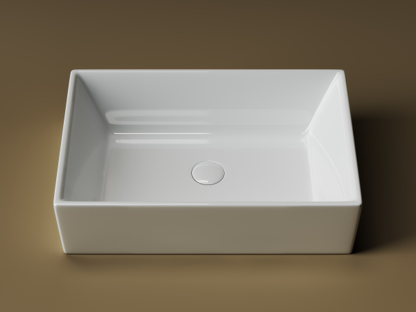 Умывальник Ceramicanova чаша накладная овальная Element 595x420x155мм