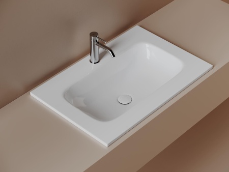 Раковина накладная мебельная Ceramicanova Грация (Grace) 710x457x137 с отв. под смеситель, белый CN7031