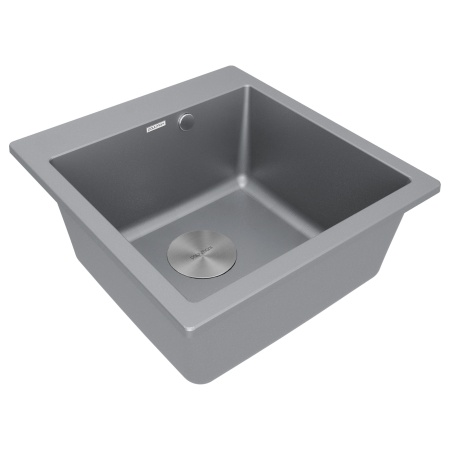 Мойка KANTE 50, IT-GRANIT, PM105152-GRM , серый металлик, 510х520, Paulmark