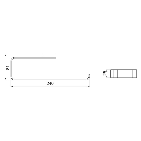 Полотенцедержатель TIMO Selene 14057/03, черный