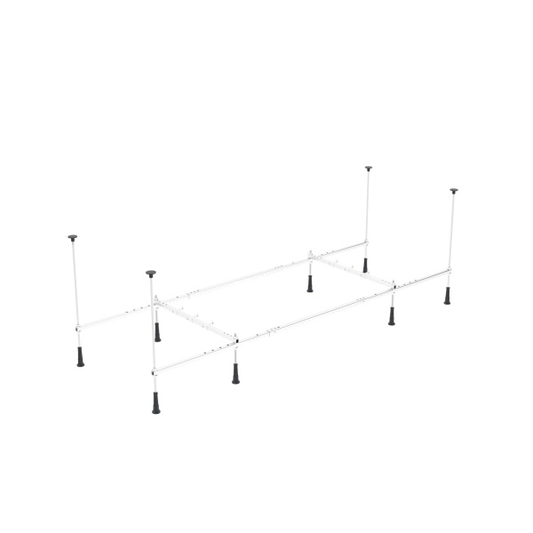Акриловая ванна в наборе 4 в 1: встраиваемая ванна, слив-перелив, каркас, подголовник Wellsee FreeDom 20212752R
