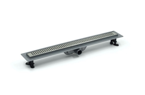 Дренажный канал Timo Smart 60см с решеткой STRIP из нержавеющей стали, SM-SG60-LS40(DRY)