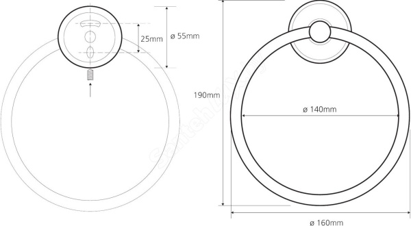 Держатель для полотенец Bemeta Trend-i 104104068h