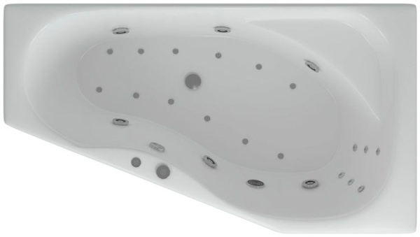 Акриловая ванна Aquatek Медея 170x95 MED180-0000010 правая, вклеенный каркас