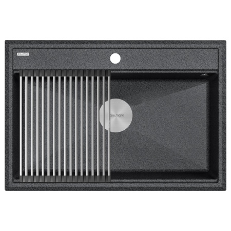 Мойка STEPIA 80, IT-GRANIT, PM117551-DG, графит, 750х510, Paulmark