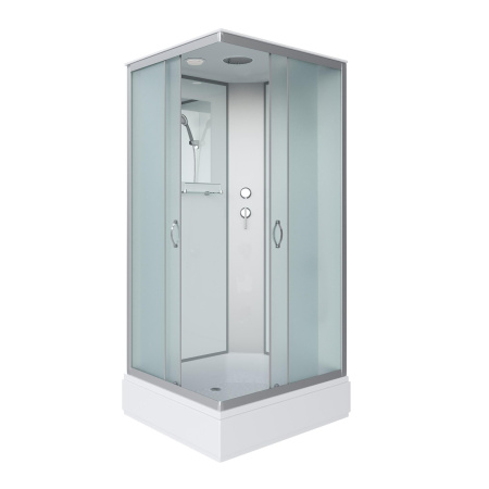 Душ.каб. NG-33084-14Q (1000х800х2150) средний поддон (26см) стекло МАТОВОЕ 4 места