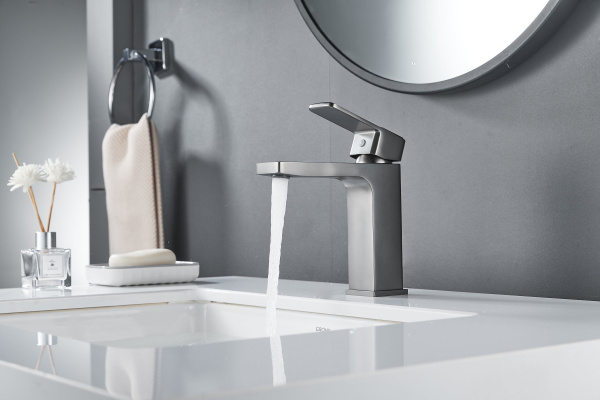 Смеситель для раковины Shevanik S9701T, оружейная сталь