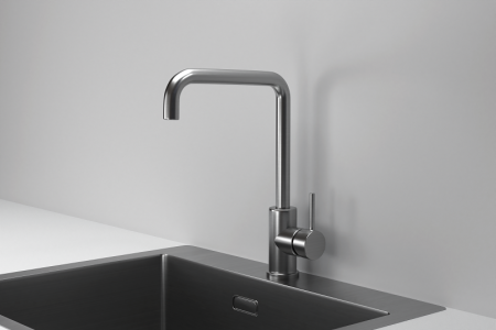 Смеситель для кухни Granula Kitchen Space 7110 сталь сатин