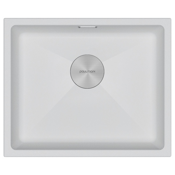 Мойка LUMI 55UNI, IT-GRANIT, LU55-WH, белый, 555х460, Paulmark