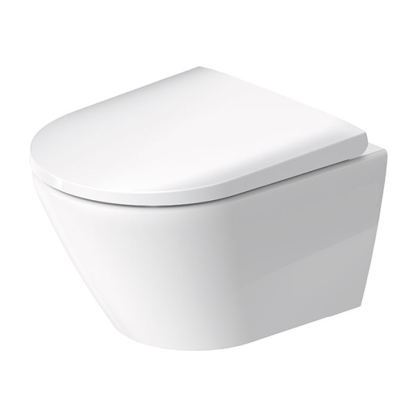 Duravit D-Neo Унитаз подвесной 48х37см, безободковый, сиденье микролифт, цвет: белый 45880900A1 (2588090000+0021690000)