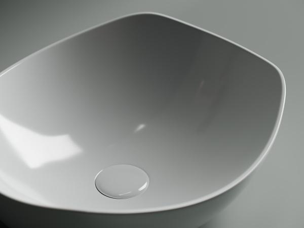 Умывальник Ceramicanova чаша накладная овальная Element 560x400x155мм