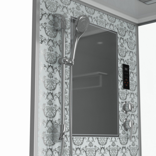 Душевая кабина Niagara Luxe NG-7714W 100x90x215, низкий поддон, стенки белые