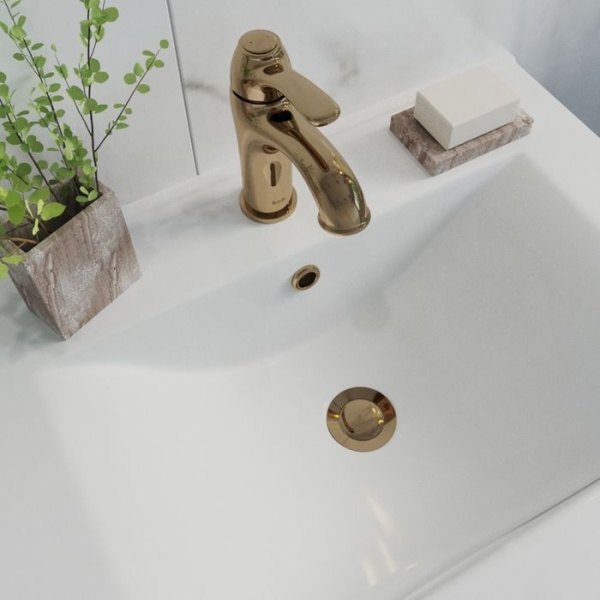 Выпуск для умывальника IDDIS Cloud золото CLOG000i88