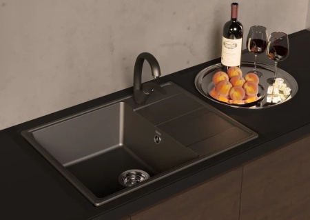 Кухонная мойка Ulgran Quartz Prima 650-08, космос