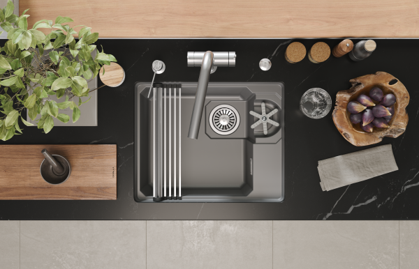 Мойка для кухни Granula Kitchen Space Rinzer 5505RU алюминиум, 55х45 см, прямоугольная