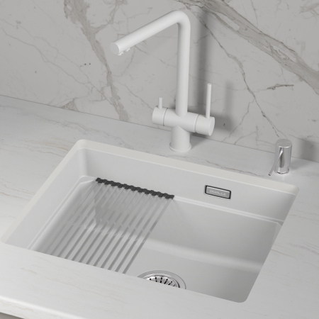 Мойка для кухни Granula Kitchen Space 5501iU арктик, 55х45 см, прямоугольная