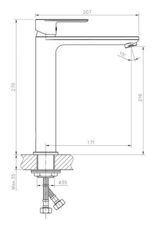 Смеситель для раковины Haiba HB11505-8
