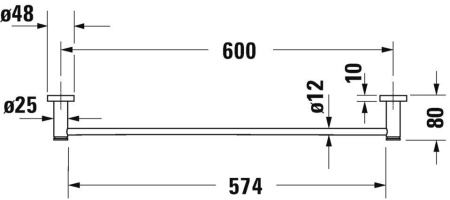 Полотенцедержатель Duravit D-Code 645 0099241000