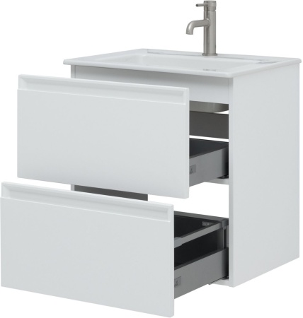 Тумба с раковиной Allen Brau Eclipse 60 1.E1001.WM белый матовый