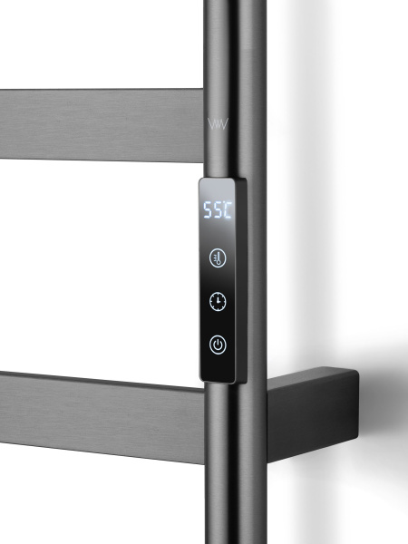 Полотенцесушитель электрический WONZON & WOGHAND, Темный графит (WW-A204-GM)