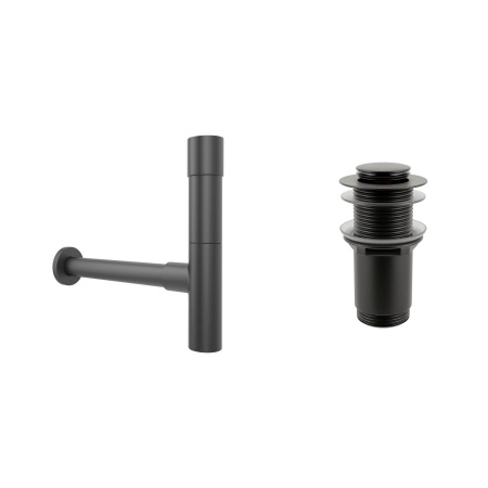 Комплект 3 в 1 Lavinia Boho Bathroom Sink 21520027: накладная фарфоровая раковина 54 см, металлический сифон, донный клапан