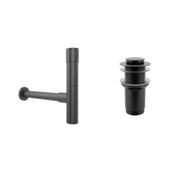 Комплект 3 в 1 Lavinia Boho Bathroom Sink 21520027: накладная фарфоровая раковина 54 см, металлический сифон, донный клапан