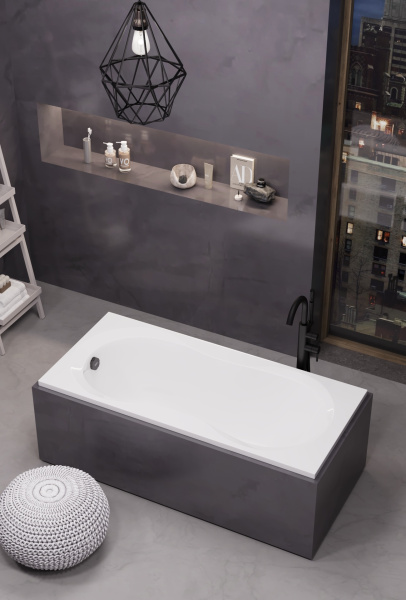 Акриловая ванна Alba Spa Miami ВПР0250300100 прямоугольная 170х75