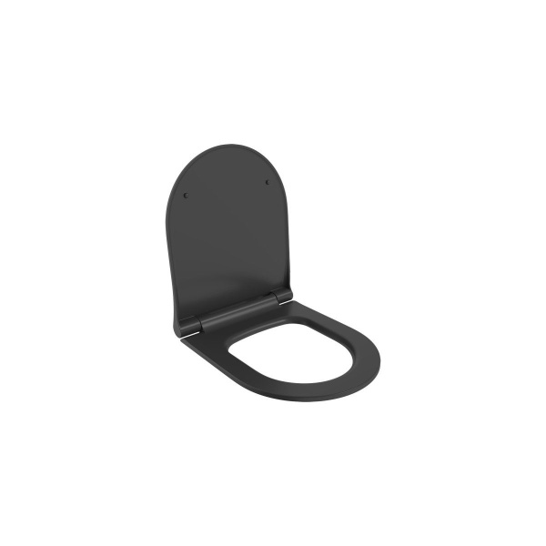 Унитаз Ambassador Abner 103T20201R (545х360х330) черный матовый, подвесной безободковый с тонкой крышкой