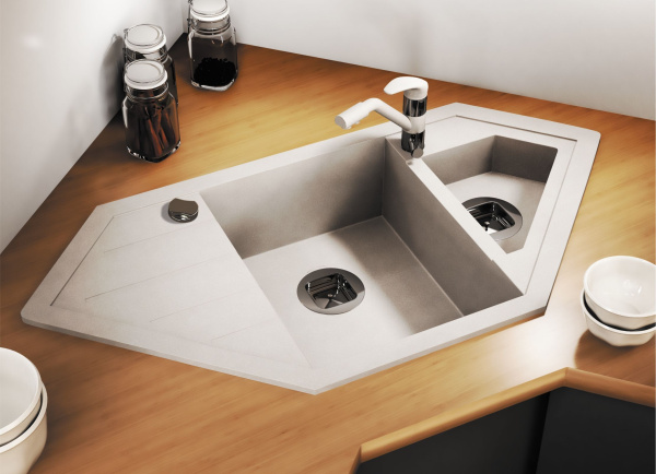 Кухонная мойка TOLERO Classic R-114 №001 Серый металлик