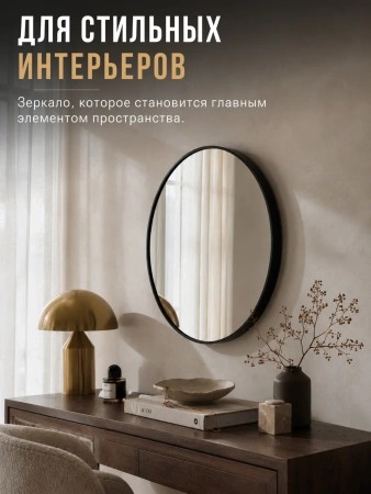 Зеркало EMZE Shine D60 (черный)