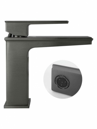 Cмеситель для раковины Hansberge H1070 Графит