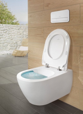 Унитаз Villeroy & Boch Subway 2.0, подвесной с сиденьем, 5614R2R1