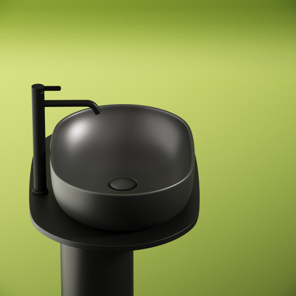 Умывальник Ceramicanova чаша накладная овальная (цвет Капучино Матовый) Element 600x415x135мм