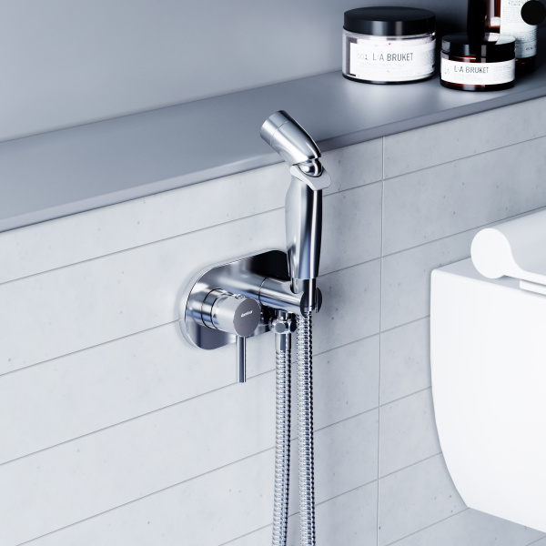 212000000 Option Смеситель RedBlu by Damixa монтируемый в стену с гигиеническим душем