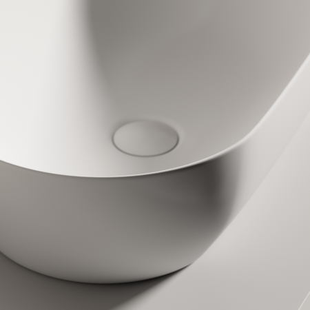 Раковина Ceramicanova Твист (Twist) накладная овальной формы 500x300x140 белый матовый CN12001MW
