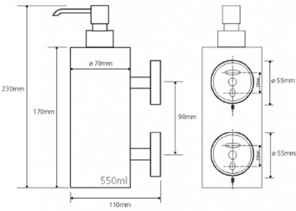 Дозатор для жидкого мыла Bemeta Neo 104109035