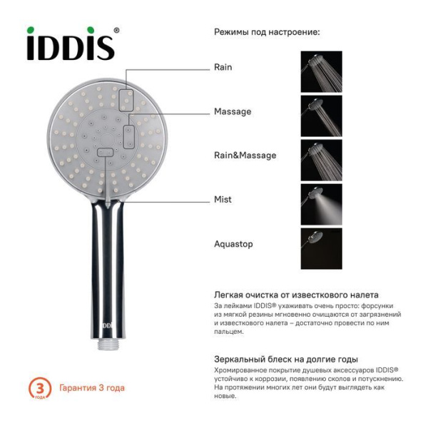 Душевая лейка IDDIS 060 0605F00i19