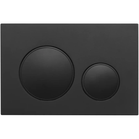 Кнопка смыва Veconi FLUSH V10, FLV10-B, 240х162х7, пластик, чёрный матовый
кайма - черный матовый