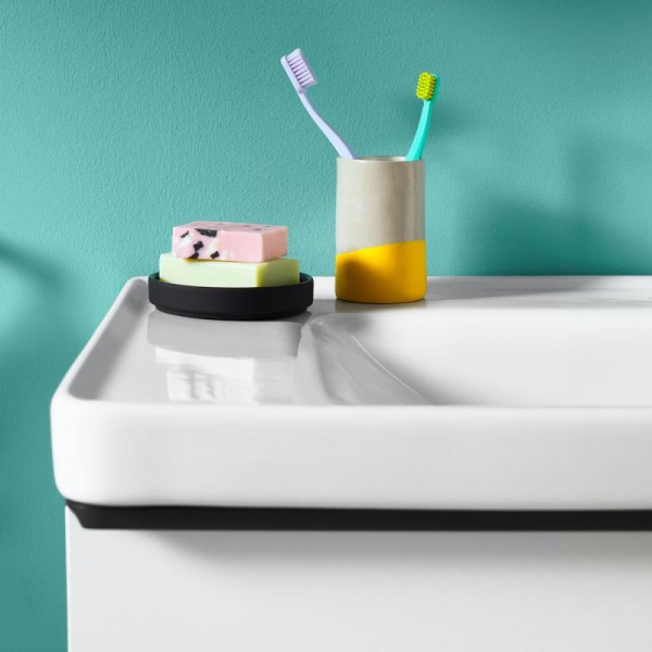 Тумба под раковину Duravit D-Neo 80 см DE435502222 подвесная, белый глянец