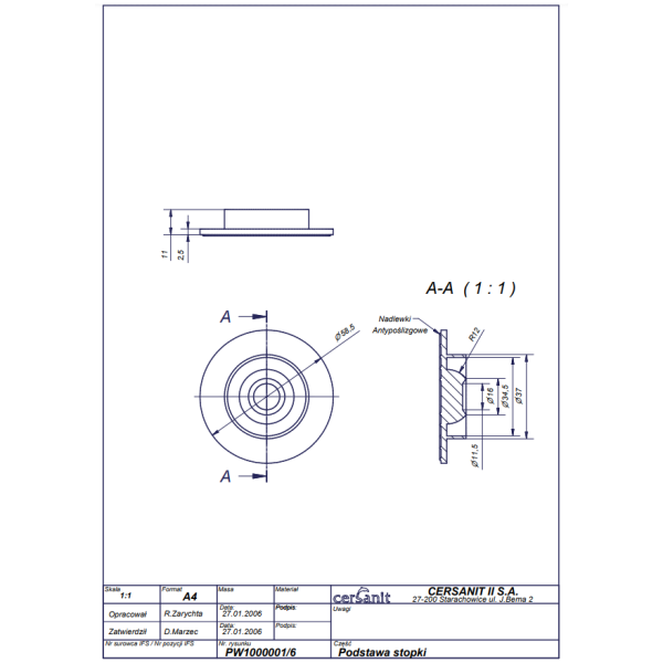 Ножки для ванн Cersanit тип 04, ZP-SEPW1000004