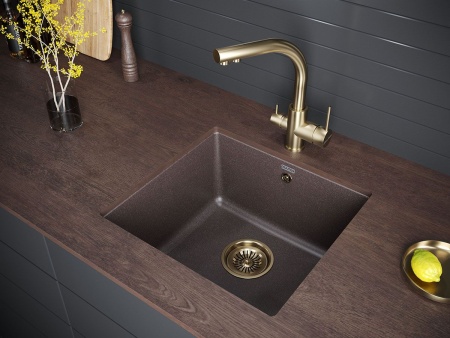 Смеситель для кухни ESSEN, бронза, Es213011-BR, Paulmark