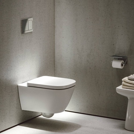 Laufen Meda Унитаз 54x36x35.5см., подвесной, безободковый, смыв Tornado, цвет: белый глянцевый 8.2011.0.000.000.1